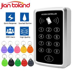 125KHz RFID 액세스 제어 키패드 EM 카드 판독기 도어 액세스 제어 시스템 도어 잠금 오프너 키보드 시스템 M203 1500users
