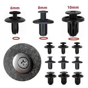 8mm 6mm 10mm 자동차 머드 가드 범퍼 리벳 패스너 자동 푸시 핀 펜더 나사 클립 VW Toyota Honda Ford Nissan Kia Renault
