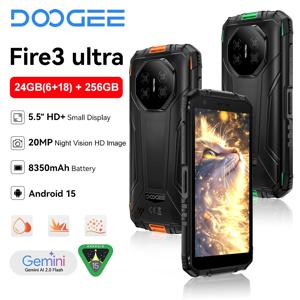 두지 파이어 3 울트라 러기드폰 5.5인치 HD+ 디스플레이 UNISOC T7200 콜폰 24GB+256GB 8350mAh 16MP+20MP 스마트폰 안드로이드 15 NFC