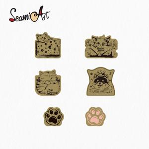 SeamiArt 1pc 빈티지 황동 여행 클립 금속 편지 클립 티켓 폴더 미술 용품에 대한 수채화 핸드북 고정 장치