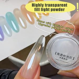 자르 플레이팅 오로라 크롬 네일 파우더 오렌지 하이글로스 문라이트 미러 파인 글리터 피그먼트 오로라 펄 러빙 더스트 크롬