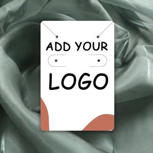100pcs 맞춤형 보석 귀걸이 Pacakging 사용자 정의 로고 흰색 갈색 종이 목걸이 홀더 디스플레이 카드 카드 맞춤 크기