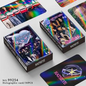 새로운 30종 레이저 카드 KATSEYE 앨범 인터넷 걸 플래시 카드 스타 팬 포토 카드 LOMO