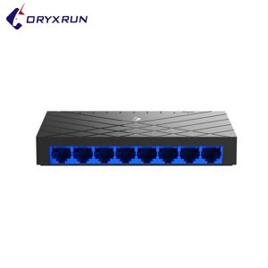 8포트 기가비트 이더넷 스위치 US 플러그 10/100/1000mbps 유선 외부 네트워크용 데스크탑 일반 이더넷 스위치