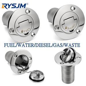 38mm (1.5인치) 50mm (2인치) 해양 선박용 데크 필러 캡 316 스테인리스 스틸 데크 필러 키 캡 가스 디젤 연료 폐유 로고