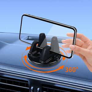 360 °   회전식 휴대 전화 홀더 자동차 브래킷 미끄럼 방지 GPS 네비게이션 자동차 마운트 스탠드 모든 전화에 대한 자동차 유니버설 지원