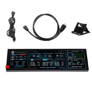 새로운 8.8 인치 긴 스트립 LCD 화면 1920*480 HD-MI 드라이버 보드 보조 모니터 AIDA64 하위 디스플레이 CPU GPU SSD 정보