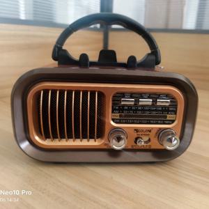 레트로 태양광 라디오 BT628S, 블루투스 기능이 있는 AM/FM/SW 3밴드 라디오, TF 카드 재생, 손전등이 있는 휴대용 캠핑 비상 라디오