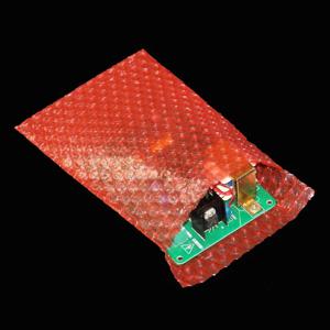 50Pcs 10x15cm 빨간색 플라스틱 봉투 정전기 방지 버블 가방 PE 투명 충격 방지 포장 가방 이중 필름 버블 메일러
