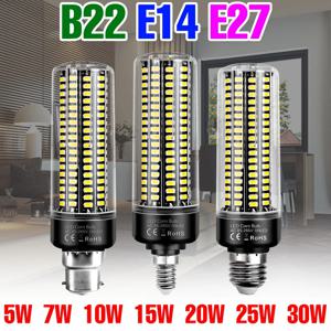 30W LED E27/E26 콘 라이트 전구 E14 샹들리에 램프 B22 천장 전구 AC 85-265V 무플리커 가정용 거실용 냉/온백색
