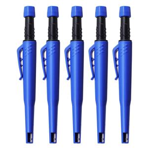 5개입 솔리드 목수용 연필, 깊은 구멍 표시 및 도면용 리필, 2.8mm 신뢰성과 내구성이 뛰어난 심지 포함, 목수 및 엔지니어용