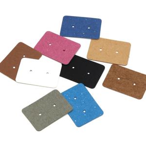 50pcs 귀걸이 카드 포장 2.5x3.5cm 귀 스터드 디스플레이 카드 골판지 빈 크래프트 종이 가격 태그