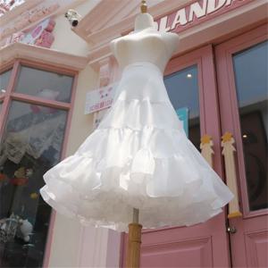 베스트 셀러 짧은 Organza 페티코트 Crinoline 빈티지 웨딩 신부 페티코트 여성 드레스 노란색 언더 셔츠 로커 빌리