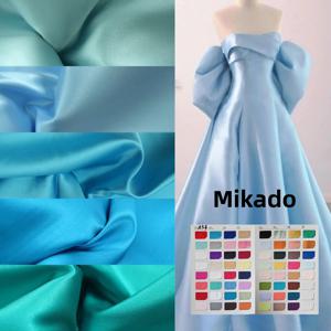 블루 시리즈 스티프 미카도 트윌 새틴 원단, 웨딩드레스 반팔 드레스 원단, DIY 디자이너 재료