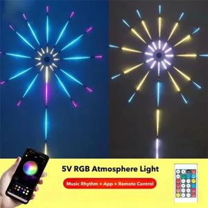 스마트 LED 무드등 RGB 사운드 감지 e스포츠 램프 리모컨 앱 리듬 휴일 파티 크리스마스 벽 장식 조명 스트립