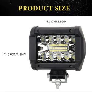 신제품 1개 60W 오프로드 LED 작업등 12V 스팟 플러드 콤보 포드 SUV ATV 트럭 보트 자동차 LED 헤드라이트 안개등 액세서리