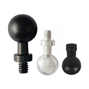 알루미늄 합금 13mm/15mm/17mm/20mm/25mm 볼 헤드 1/4 나사 카메라 브래킷 어댑터 볼 헤드 나사 너트 사진 액세서리