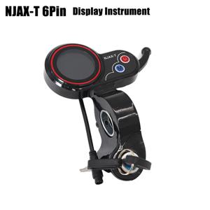 NJAX-T 48V 6 핀 대시 보드 스로틀 제로 8 9 10 8X 10X 11X Kugoo M4 전기 스쿠터 LED 디스플레이 악기 (키 포함)