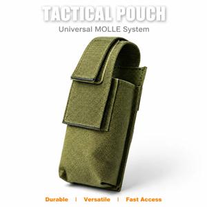 전술용 9mm 탄창 파우치, MOLLE 손전등 홀스터, 싱글 탄창 파우치, 글록 M1911 92F용 다용도 EDC 도구 파우치, 아웃도어 사냥용