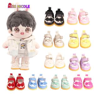 5 cm 코 튼 인형 신발 맞는 20 cm 14 인치 인형 10 색 Pu 가죽 레이스 업 미니 인형 신발 bdj 러시아어 diy 수 제 인형