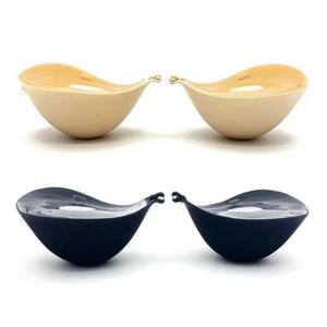 6cm 리프트 실리콘 접착 브라 - 웨딩 & 백리스 드레스용 방수 투명 푸쉬업, 작은 가슴을 위한 자연스러운 곡선