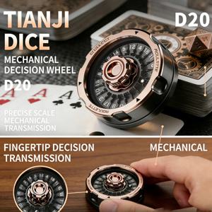 D20 행운의 룰렛 휠 피젯 스피너 스트레스 해소 장난감 EDC 핸드 토이 데스크 가젯 DND 테이블 게임 압축 해소 스피닝 다이스 선물