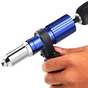 새로운 전기 리벳 건 어댑터 2.4mm-4.8mm 리벳 너트 건 드릴 어댑터 무선 리벳 팅 도구 삽입 너트 당겨 리벳 도구