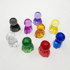 50개 8색 24*16*12mm 아크릴 컬러풀 인터랙트 게임 휴머노이드 체스 피스 게임 제작자용 액세서리