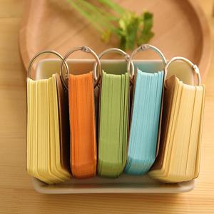 5pcs 휴대용 노트 어휘 학습 카드 빈 플래시 카드 메모리 색인 카드 포켓 사무용품 비즈니스 문구
