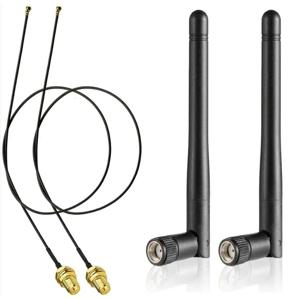 2.4GHz 5G 5.8GHz Wifi 안테나 SMA Male - I-P-E-X-1 동축 케이블 (M.2 NGFF 인텔 무선 네트워크 카드 WiFi 어댑터 노트북용)