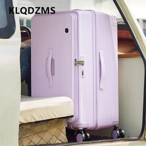 KLQDZMS 바퀴 달린 여행가방 대용량 트롤리 케이스 24인치 26인치 28인치 30인치 32인치 비밀번호 박스 20인치 PC 기내용 캐리어