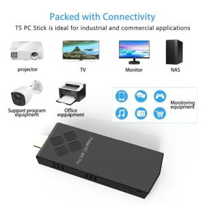 T5/W5 PRO 미니 PC 윈도우 10 홈 컴퓨터 포켓 PC 아톰 X5-Z8350 8GB 램 128GB 롬 2.4G/5G 와이파이 BT4.0 4K HD 팜 TV 스틱
