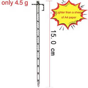 새로운 발명품 텐트 펙 5.9인치(15.0cm) 5.0g/개 초경량 탄소 섬유 티타늄 합금 복합 소재 텐트 못 텐트 스테이크