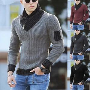새로운 가을 겨울 남성 캐주얼 빈티지 니트 스웨터 울 터틀넥 특대 2025 한국 남성 따뜻한 코튼 풀오버 스웨터