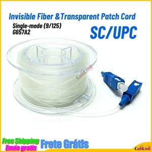 투명 (TAC)- SC-SC 점퍼-SM(OS2)-G657A2-Bend 민감하지 않은 섬유-APC UPC-보이지 않는 광 케이블
