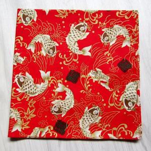 일본 손수건 47*47cm Cyprinidae 순수 코튼 여성 Furoshiki 빈티지 프린트