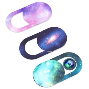 1/3/6PCS 웹캠 커버 별이 빛나는 하늘 노트북 렌즈 스티커 휴대 전화 카메라 Antispy 슬라이더 범용 웹캠 커버 개인 정보 보호 셔터