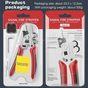 Signal Fire ZSQ-09 9 In 1 광섬유 스트리핑 플라이어 광섬유 스트리퍼 가위 와이어 스트리핑 플라이어