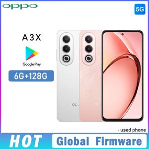 OPPO A3X 5G 스마트폰 글로벌 펌웨어 Dimensity 6300 ColorOS 14.0.1 6.67인치 후면 카메라 32MP 5100mAh 120Hz 중고폰