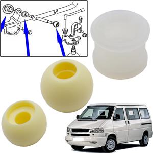 자동차 기어 연결 선택기 부시 수리 키트 시프트 로드, VW 트랜스포터 T4 1990-2013 OE #701711166 7D0711131 015311544, 3 개