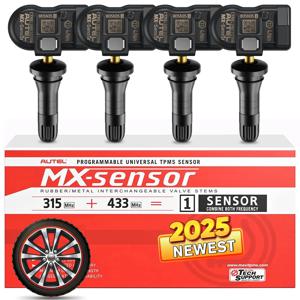 Autel 센서 TPMS 2in1 315MHz 433MHz MX 센서 타이어 압력 모니터 시스템 센서 OE 레벨 프로그래밍 가능 복제 가능 TPMS 센서