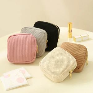 패션 메이크업 립스틱 생리대 케이스 미니 화장품 수납 파우치 여성 여행용 정리 가방 소형 파우치 2025