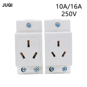 10-16A 250V DIN 35mm 레일 마운트 AC 전원 AC30 모듈러 소켓 AC 전원, 3 홀 배터리 콘센트
