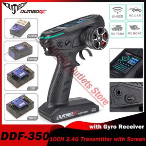 DUMBORC DDF-350 10CH RC 원격 컨트롤러 드리프트 자동차 탱크 보트 로봇 장난감 Wltoy에 대 한 2.4G 디지털 라디오 송신기 자이로 수신기
