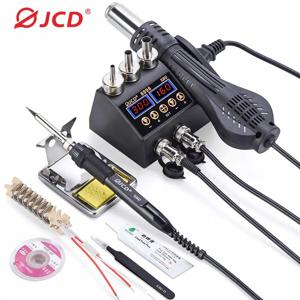 JCD 8898 납땜 스테이션 750W 2 in 1 납땜 인두 뜨거운 공기 총 재 작업 용접 스테이션 전화 BGA SMD 용접 수리 도구