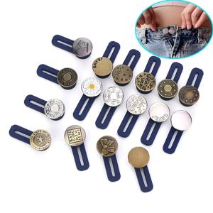10Pcs 바지 청바지 단추 익스텐더 탄성 허리띠 확장 단추 임신 액세서리 유니버설 익스텐더 벨트 버클