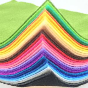 부드러운 펠트 원단 시트 10/20/40 색상 1mm 두께 펠트 팩 DIY 공예 바느질 사각형 부직포 패치워크 10x10cm