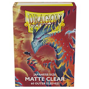 일본 사이즈 드래곤 쉴드 매트 클리어 외부 슬리브, YGO용 부드러운 카드 슬리브, TCG와 호환 가능, 60 CT