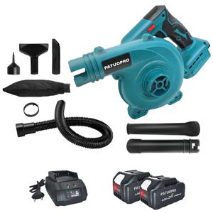 브러시리스 블로잉 및 흡입 전기 송풍기, 무선 잎 먼지 헤어 클리너 컬렉터, Makita 18V 배터리용, 2 in 1, 6 기어