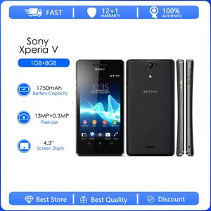 소니 엑스페리아 V LT25 LT25i 리퍼비시 오리지널 잠금 해제 휴대폰 RAM 1G ROM, 8GB 13MP 카메라, NTT DoCoMo 스마트폰에 4G 와이파이 AX